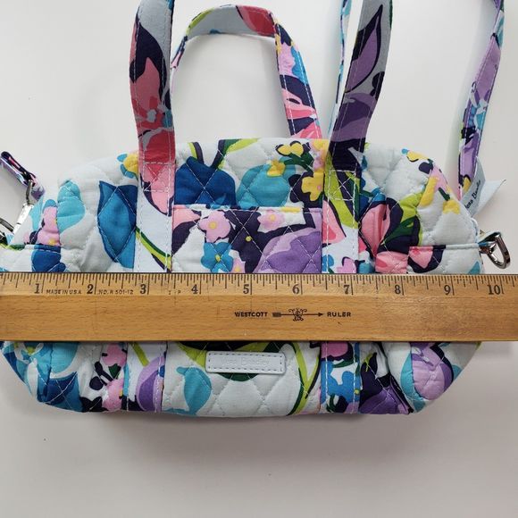Vera Bradley Gorgeous Spring Satchel Crossbody Bag / Purse; Approx. 5 x 10 x 4 - Picture 6 of 9
